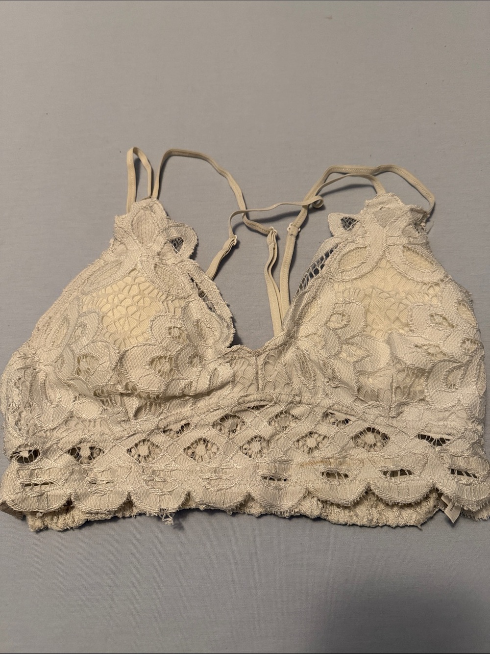 Lace Bralette in Cream - Women's Intimates